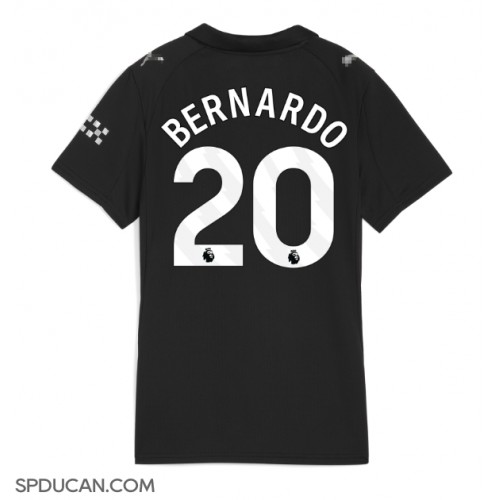 Zenski Nogometni Dres Manchester City Bernardo Silva #20 Gostujuci 2025-26 Kratak Rukav